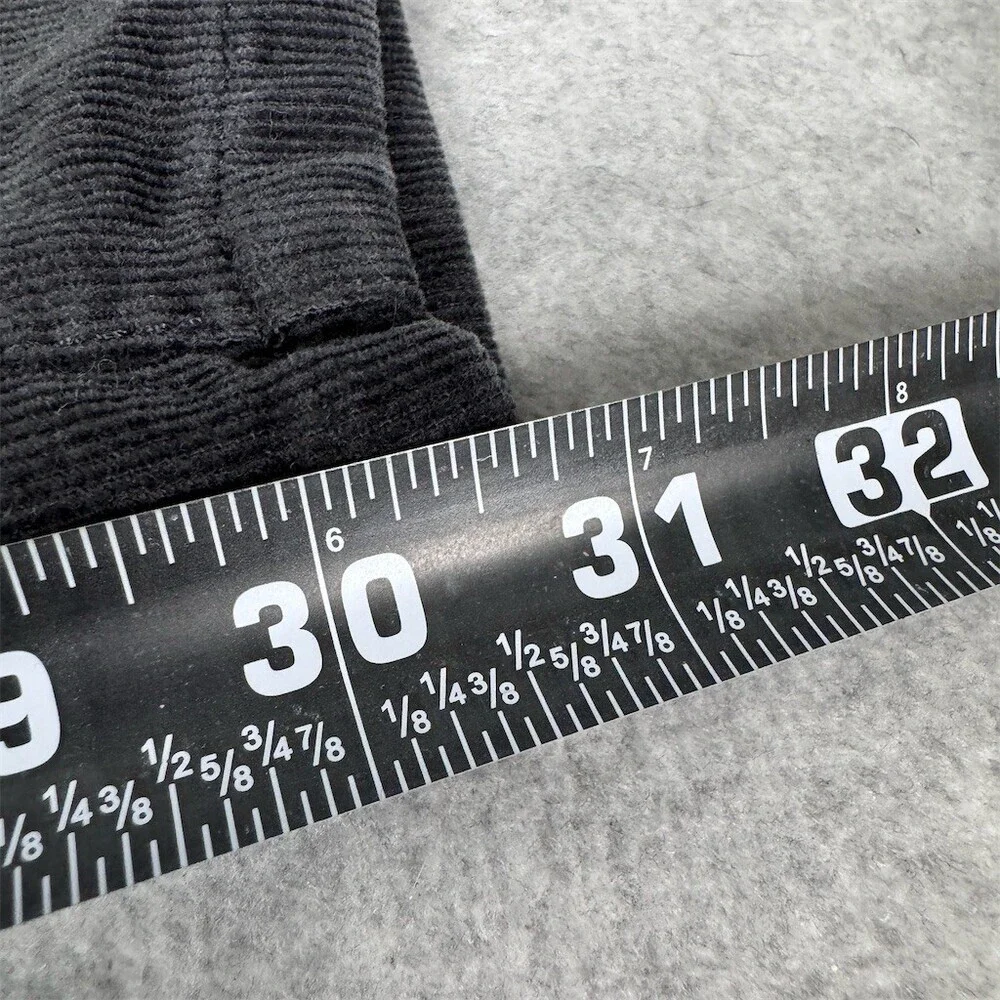 Eileen Fisher Pants Womens Size 10 Charcoal Gray Corduroy Straight Leg